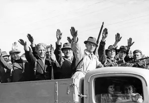Karlovy: Sudeten German security force in Asch, 1938