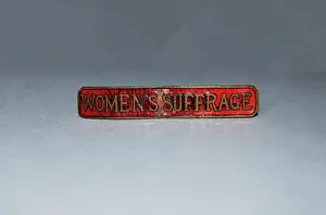 Enamelling: Suffrage Badge N.U.W.S.S