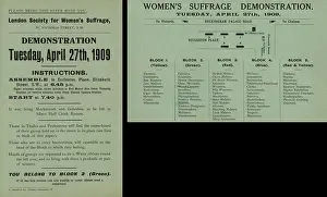 Handbill: Suffrage Pageant Women's Trades & Professions