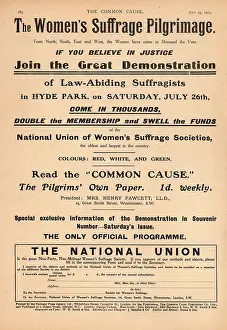 Nuwss: Suffrage Pilgrimage NUWSS 1913