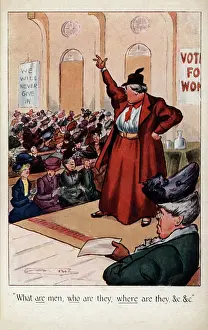 Burly: Suffragette Addresses Meeting