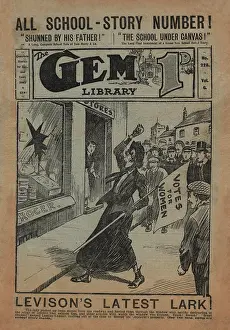 Antics: Suffragette Breaking Window Gem Library