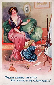 Exclaims: Suffragette, Child Breaks Mirror