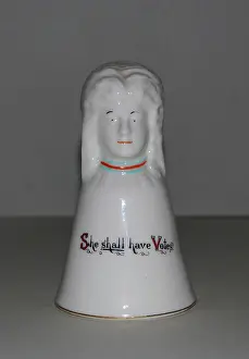 Arcadian: Suffragette Crested China Bell