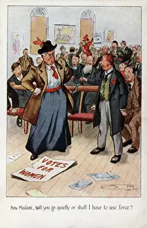 Disrupts: Suffragette Disrupts Meeting