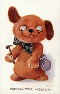 Inflicting: Suffragette Dog with Hammer