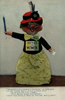 Mache: Suffragette Doll Votes for Women