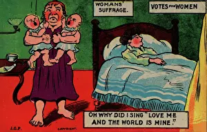 Regretfully: Suffragette Husband Minds Babies