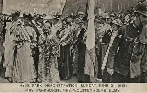 Suffragette Hyde Park Demonstration 1908