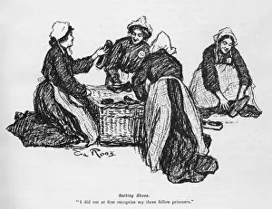 Aprons: Suffragette inmates, Holloway Prison