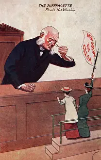 Defiantly: Suffragette and Judge in Court