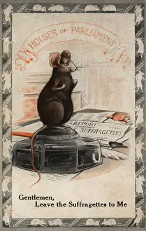 Rabble: Suffragette Mouse in Houses of Parliament