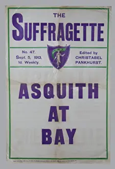 Wspus: The Suffragette Newspaper Placard Asquith