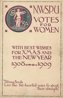 Suns: Suffragette N.W.S.P.U Christmas Card