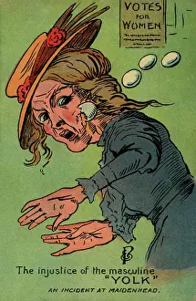 Pelted: Suffragette Pelted with Eggs