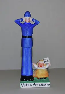 Vater: Suffragette and Tall Policeman Child Ceramic