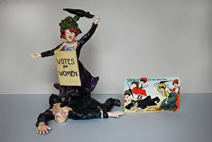 Trampling: Suffragette Trampling on Policeman Ceramic