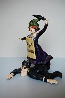 Trampling: Suffragette Trampling on Policeman Ceramic