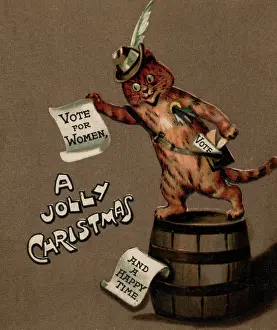 Barrell: Suffragette Votes for Women Christmas Card