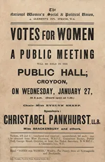Brackenbury: Suffragette Votes for Women Meeting