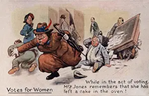 Remembers: Suffragette Voting Cake in Oven