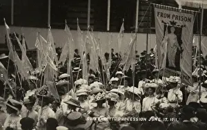 Glittering: Suffragette Women's Coronation procession June 17, 1911