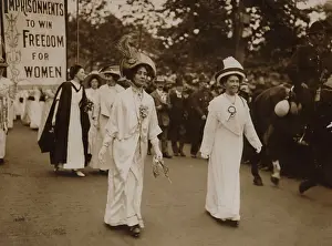 Pethick: Suffragette Women's Coronation Procession June 17, 1911