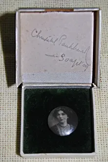 Celluloid: Suffragette W.S.P.U Christabel Pankhurst Box