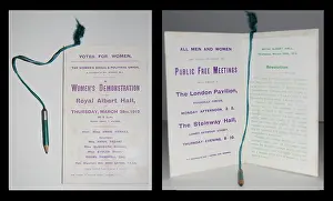 Kenney: Suffragette W.S.P.U Demonstration Programme