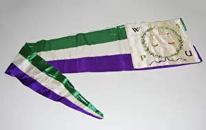 Spqr: Suffragette W.S.P.U Regalia Flag
