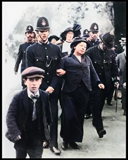 Truncheons: SUFFRAGETTES ARRESTED