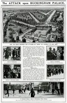 Wspu: Suffragettes at Buckingham Palace, London