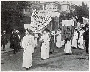 Wspu: Suffragettes Demonstration in Hyde Park 1910
