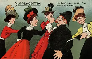 Punches: Suffragettes Punch Policeman