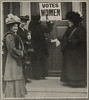 Attach: Suffragettes Visit Minister's House
