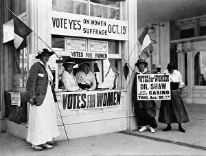 Asbury: Suffragist Booth