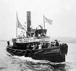 Suffragists: Suffragists On Boat