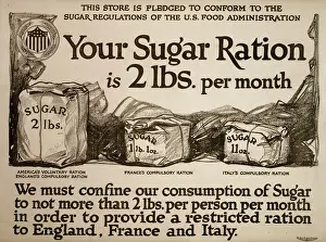 Pounds: Your sugar ration is 2 lbs. per month