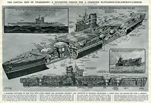 45000: Suggested design for warship by G. H. Davis