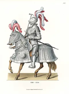 Hefner Altenecks: Full suit of ornate armor for man and horse