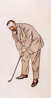 Suited: Suited Golfer Aims