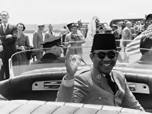 Indonesias: Sukarno, President of Indonesia, during ?