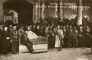Sultanate: Sultan Mehmed VI exchanges greetings with the German Princes