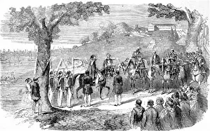 Pisani: The Sultan of Turkey visiting Scutari Camp, Crimean War, 185
