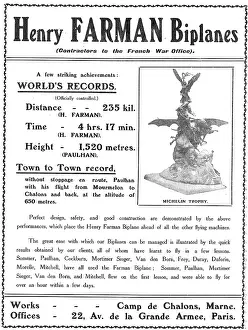 Summary: Summary Of Henry Farman Aeroplane World's Records