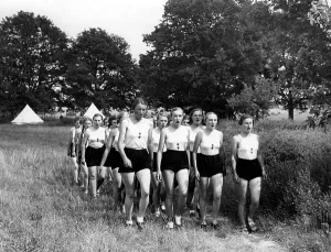 Storkow: Summer camp of the BDM in Storkow, 1937