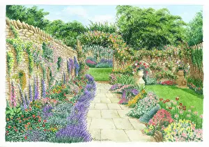 Paved: Summer Garden with Rose Arch