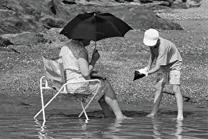 Grandma: Summer holidays Seaton, Devon, England