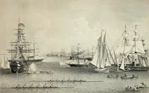C1869: Summer scenes in New York Harbor