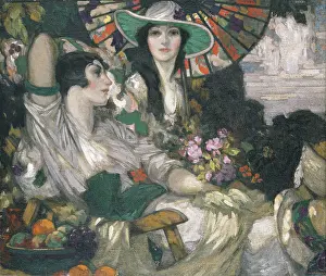 Otway: Summer ' two women with paraso